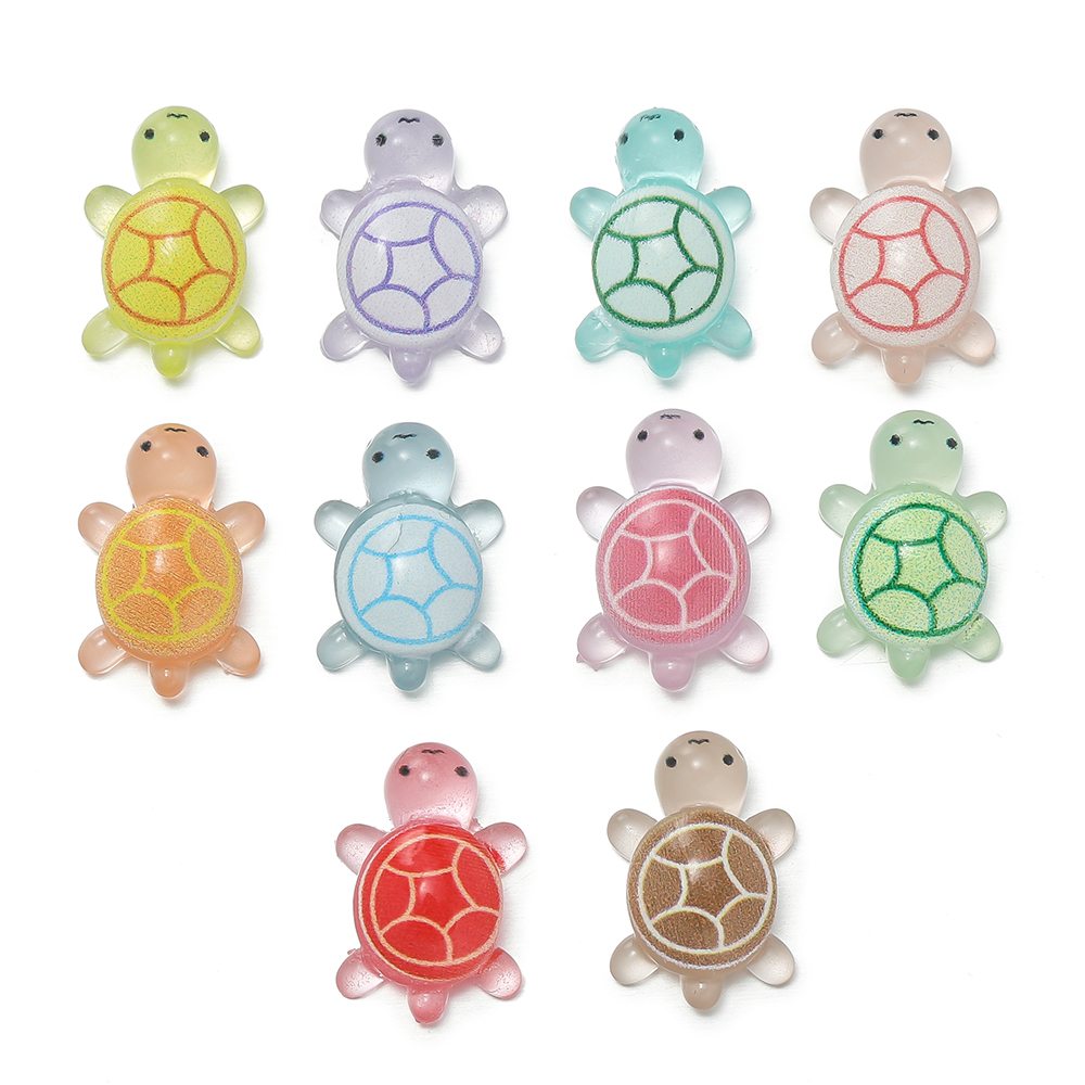Resin Crafts Diy - 10 teile/los Mini Harz Meeresschildkröten Glow