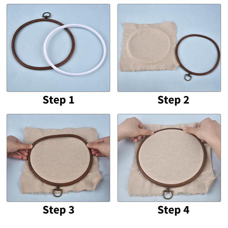 Runde Oval Holz Farbe Stickere – Wood Ring Blank Bewertung und Preis