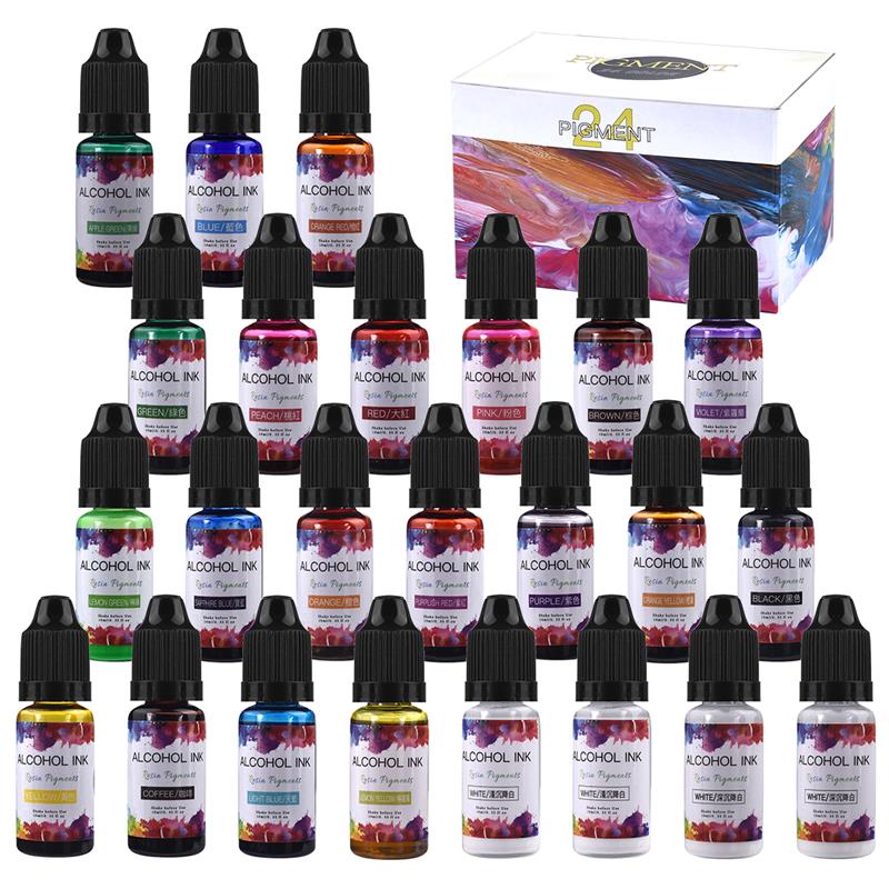 24 farbe/Set 10ml Harz Pigment – Resin Dye Alcohol Bewertung und Preis