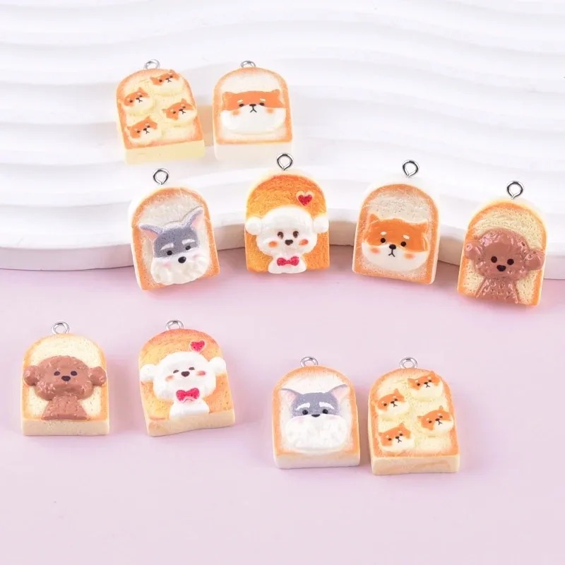 10 Stück niedliche Toast-Hund- – Resin Crafts Diy Bewertung und Preis