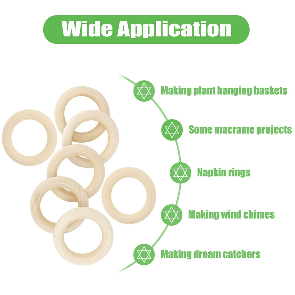 20 Stück Holzringe zum Basteln – Wood Ring Blank Bewertung und Preis