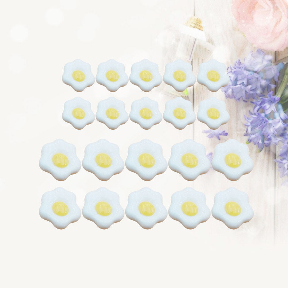 20 Stück Simulierte Spiegelei- – Resin Craft Material Bewertung und Preis