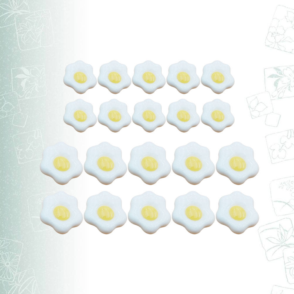20 Stück Simulierte Spiegelei- – Resin Craft Material Bewertung und Preis