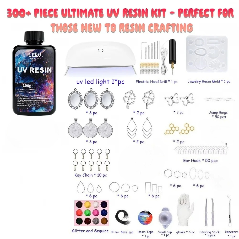 300-teiliges UV-Harz-Set, 100g – Epoxy Uv Resin Kit Bewertung und Preis