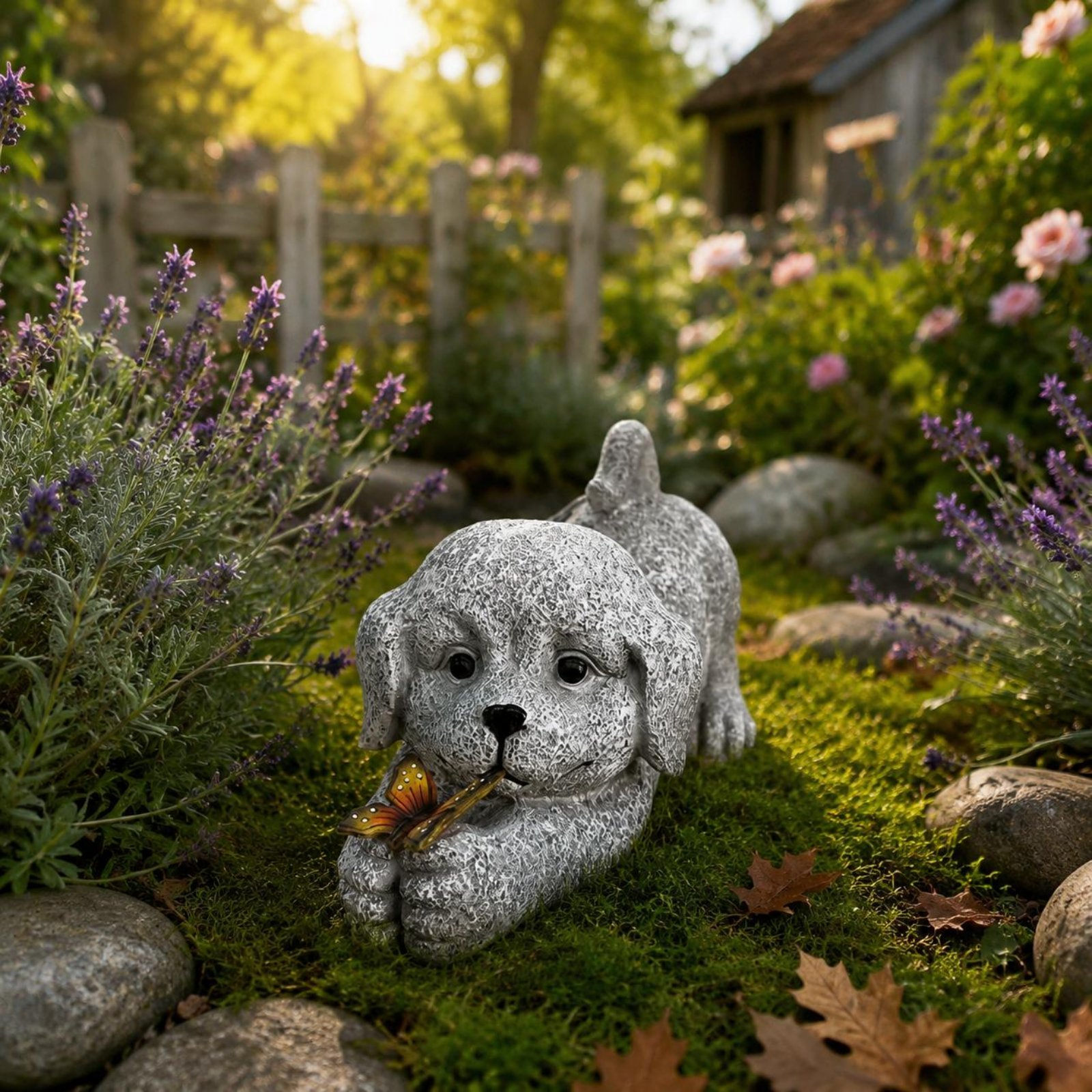 Solar-Hundestatue aus Kunsthar – Resin Crafts Bewertung und Preis