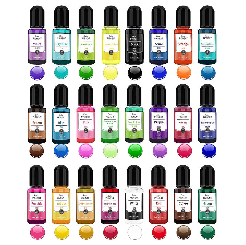 24 Farben 10 ml/Flasche Epoxid – Resin Dye Alcohol Bewertung und Preis